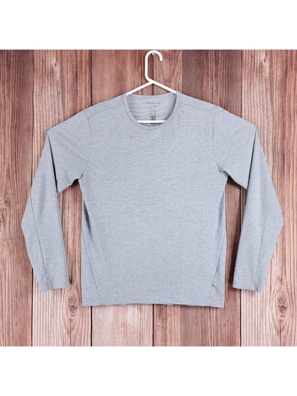 Outerknown Mens Size Small H2OK Tee Long Sleeve Shirt Gray UPF 30+ Performance